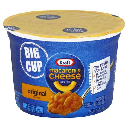 Kraft Kraft Original Easy Macaroni & Cheese 4.1 oz. Extra Large Cup, PK8 10021000025760